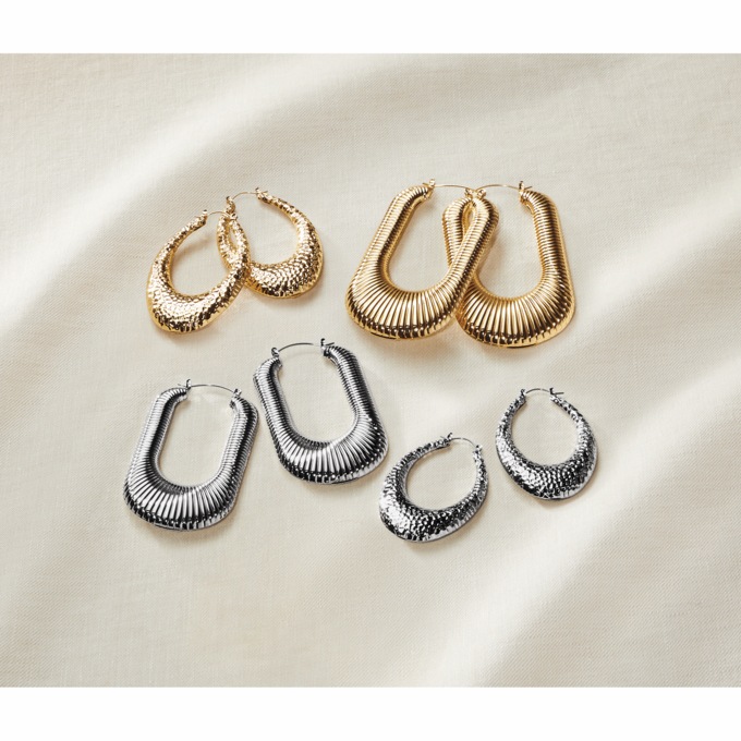 2-Pair Hoop Set, , large