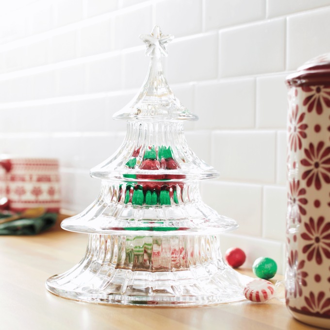 Mikasa Holiday Treats Stacking Tree Candy Dish, , large