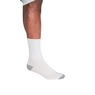 Hanes 12-Pack X-Temp Men's Crew Sock with Arch Support, White, large