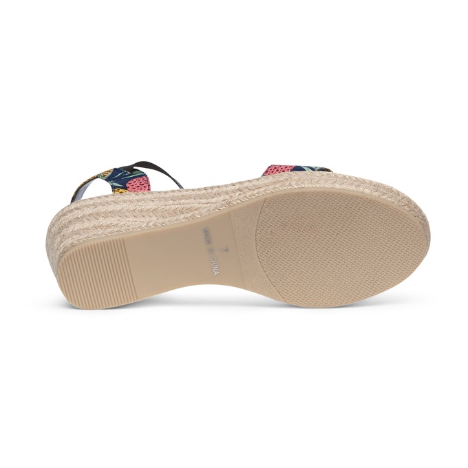 Monroe and Main Print Espadrille Sandal, , large
