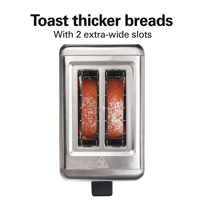 Hamilton Beach Stainless Steel 2-Slice Toaster, Stainless Steel, large