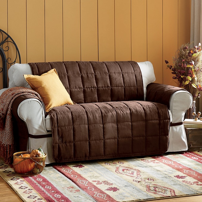 Oversized Faux-Suede Ultimate Furniture Protector, , large