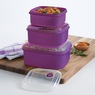 6-Piece Plastic BPA-Free Food Storage Set, , large