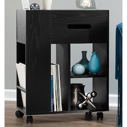Wheeled End Table, , large