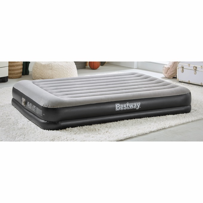 Bestway Tritech 14" Air Mattress with Built-In Pump, , large