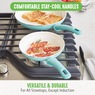 GreenLife 16-Piece Soft-Grip Cookware Set, Turquoise, large