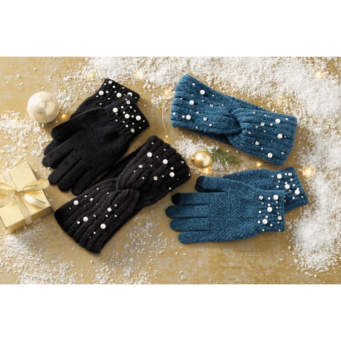 Britt Knits Starlight Headwarmer and Glove Set, , large