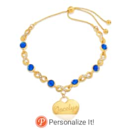 Personalized Name/Birthstone Infinity Bracelet, , large