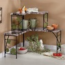 Faux-Marble Ivy Over-The-Sink Shelf and Corner Shelf, , large