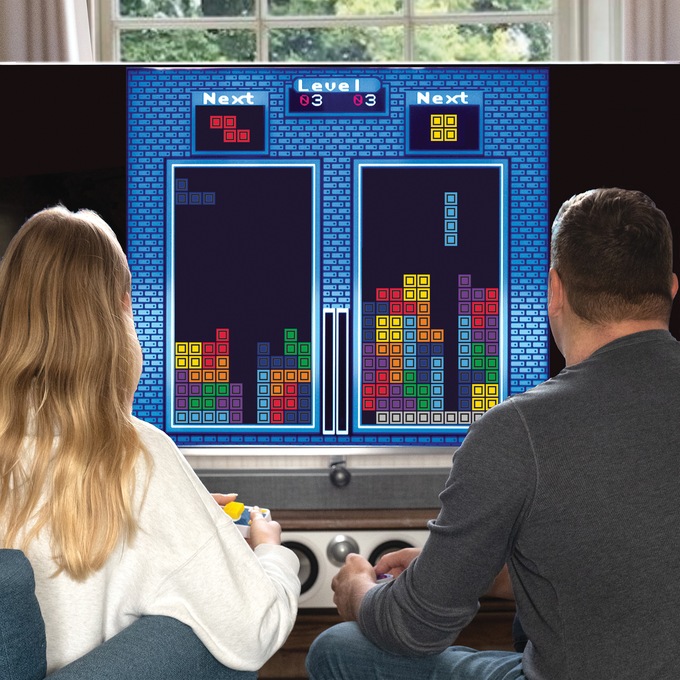 Tetris Duel Plug & Play Arcade, White, large