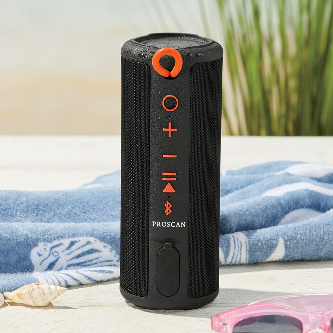 Proscan Water-Resistant Bluetooth Speaker, , large