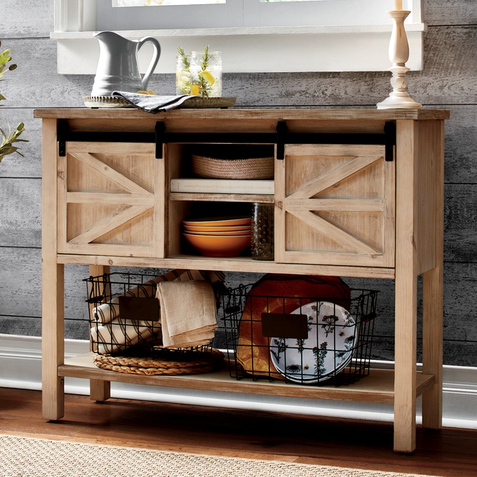 Barndoor Side Cabinet, , large