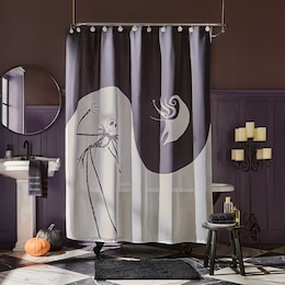 Nightmare Before Christmas Shower Curtain, , large