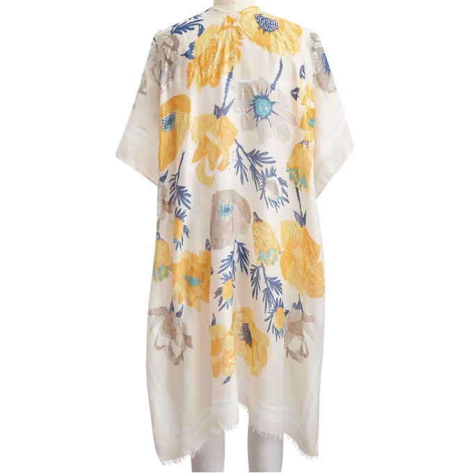 Jasmine Metallic Kimono, , large