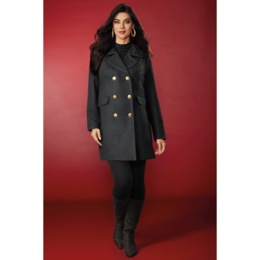 Alex Double-Breasted Car Coat, , large