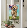 Americana Dog Garden Flag and Stake, , large