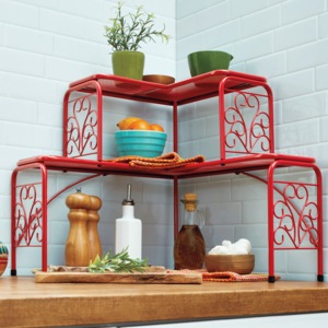 Gate Scroll Corner Shelf, , large