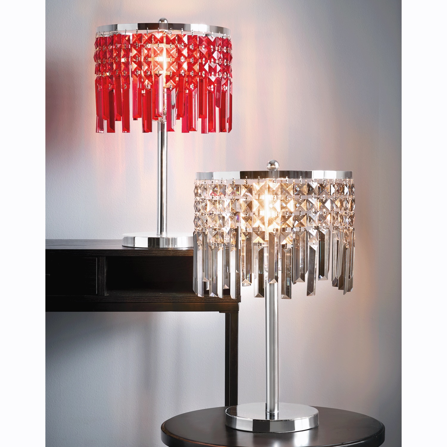 Crystal Dangle Lamps | Montgomery Ward