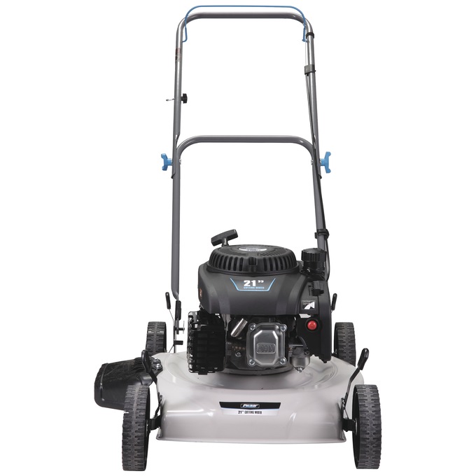 Pulsar 21" 200cc 2-in-1 Side Dishcharge Small Wheel Push Lawnmower, Black, large