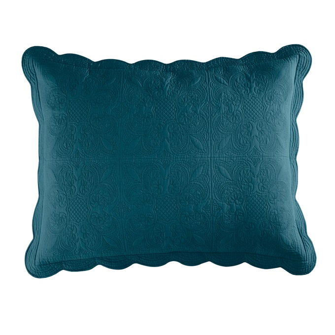 Chateau Cotton Sham with Scalloped Edges, , large