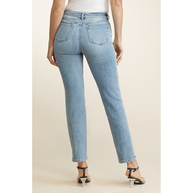 Lindsey Stud Slim-Leg Jean, , large