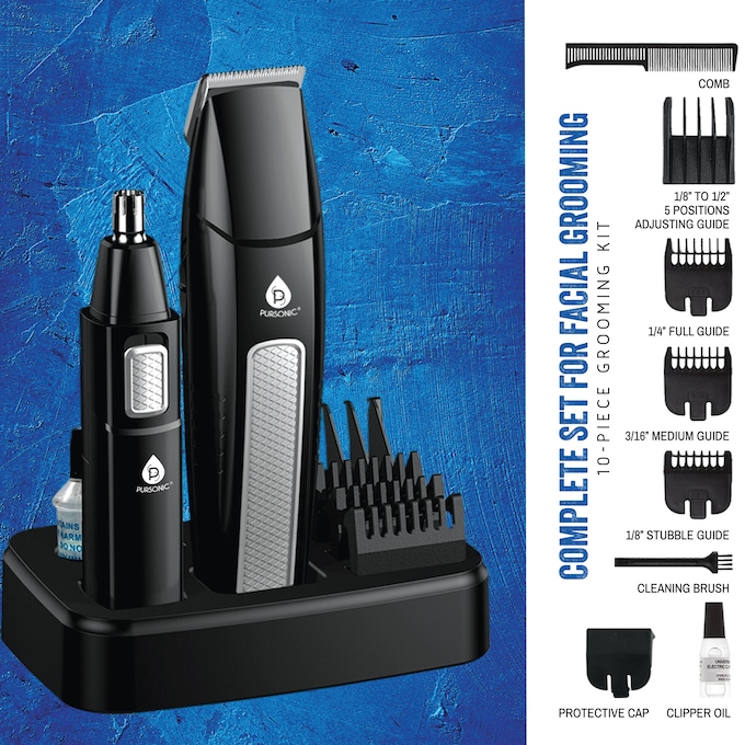 Men's Grooming Kit with Stand , , large