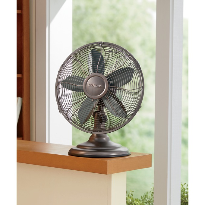 Optimus 12" Retro Table Fan, , large