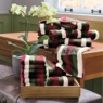 Set of 2 Serene Bath Sheets, Merlot Stripe, large