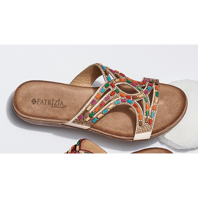 Spring Step Twirling Beaded Slide, , large