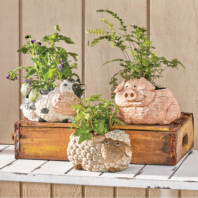 Farm Animal Planter, , large
