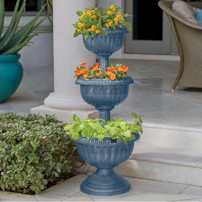Solar Tiered Planter, , large