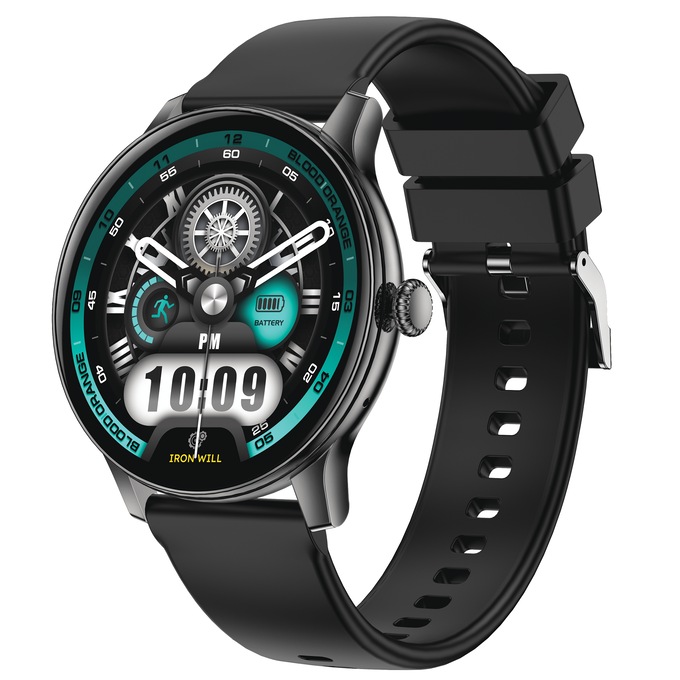 IG Round Smartwatch, Black, large
