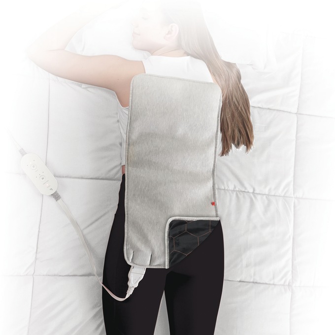 Calming Heat Massaging Weighted Heating Pad, , large