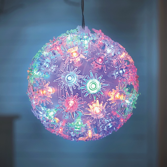 Retro LED Twinkling Hanging Orb, , large