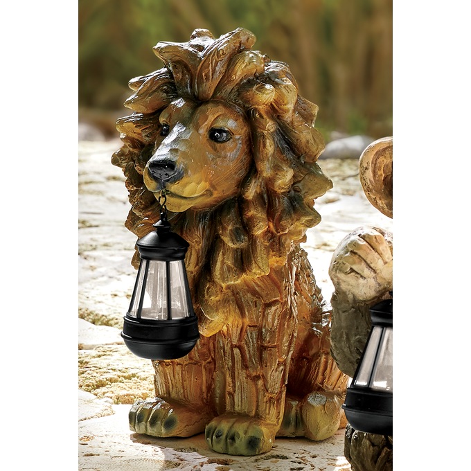 safari animal with solar lantern