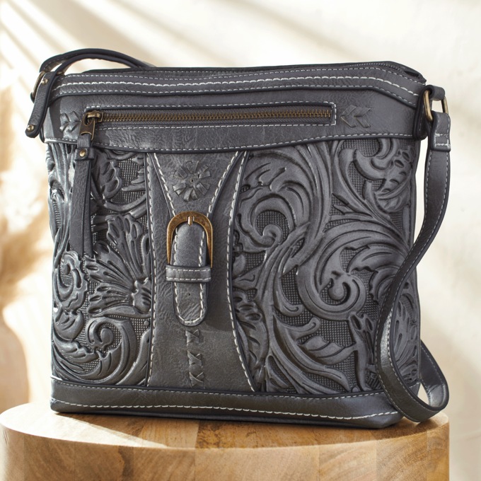Baldwin Women's Crossbody, Charcoal, large