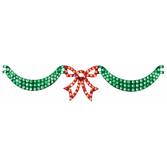 Lit Twinkling Dazzling Swag, Multi, large