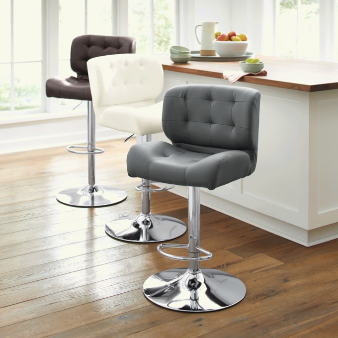 Bridger Adjustable Swivel Bar Stool, , large