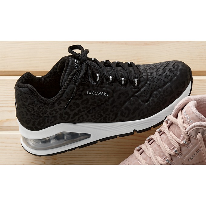 Skechers Women&#39;s Uno 2 Leopard Lace-Up, , large