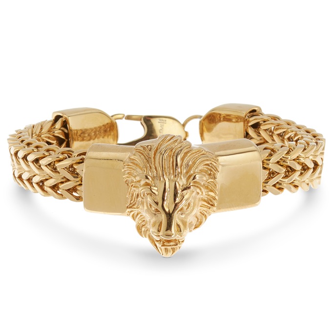 Stainless Steel Lion Bracelet, , large