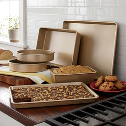 6-Piece Quilted Texture Bakeware Set, , large