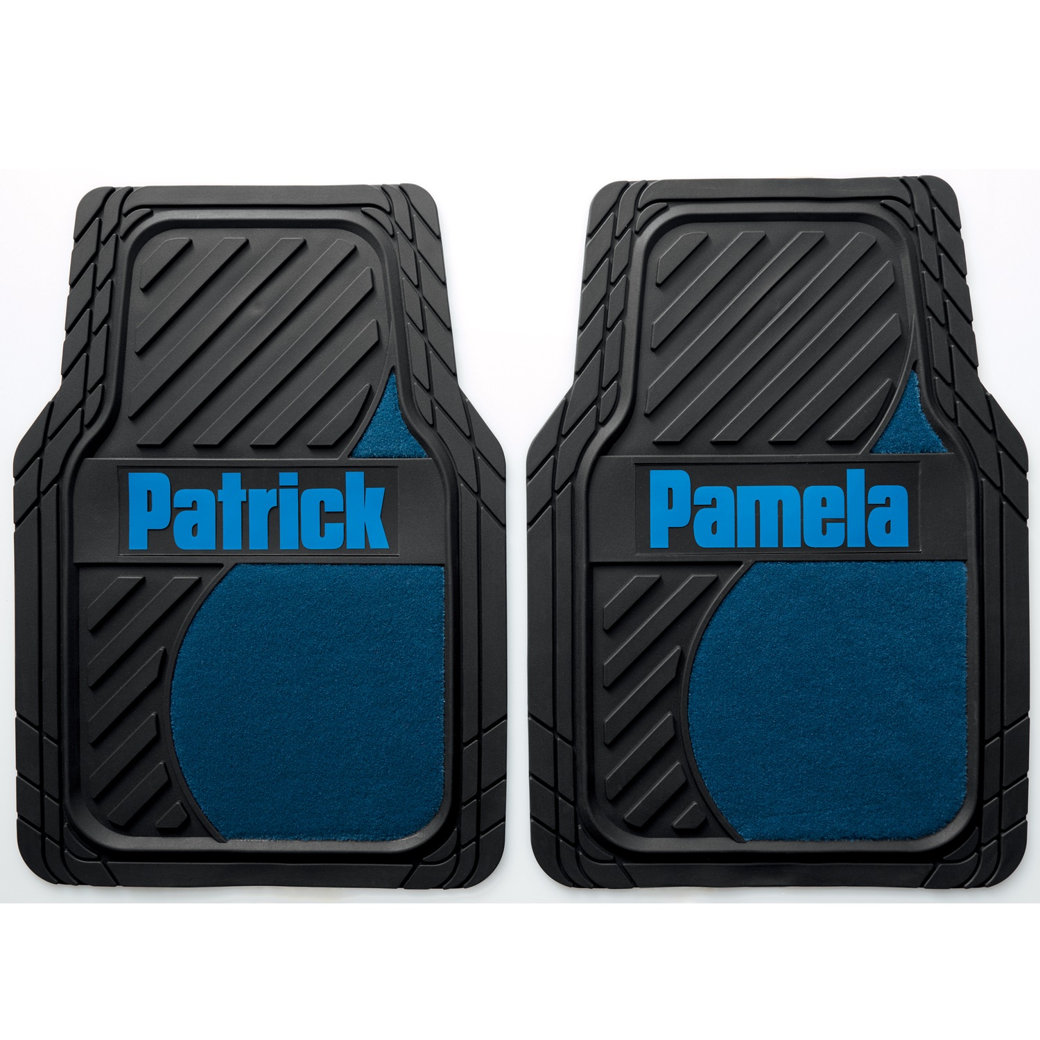 Set of 2 Personalized Rubber Car Mats Montgomery Ward