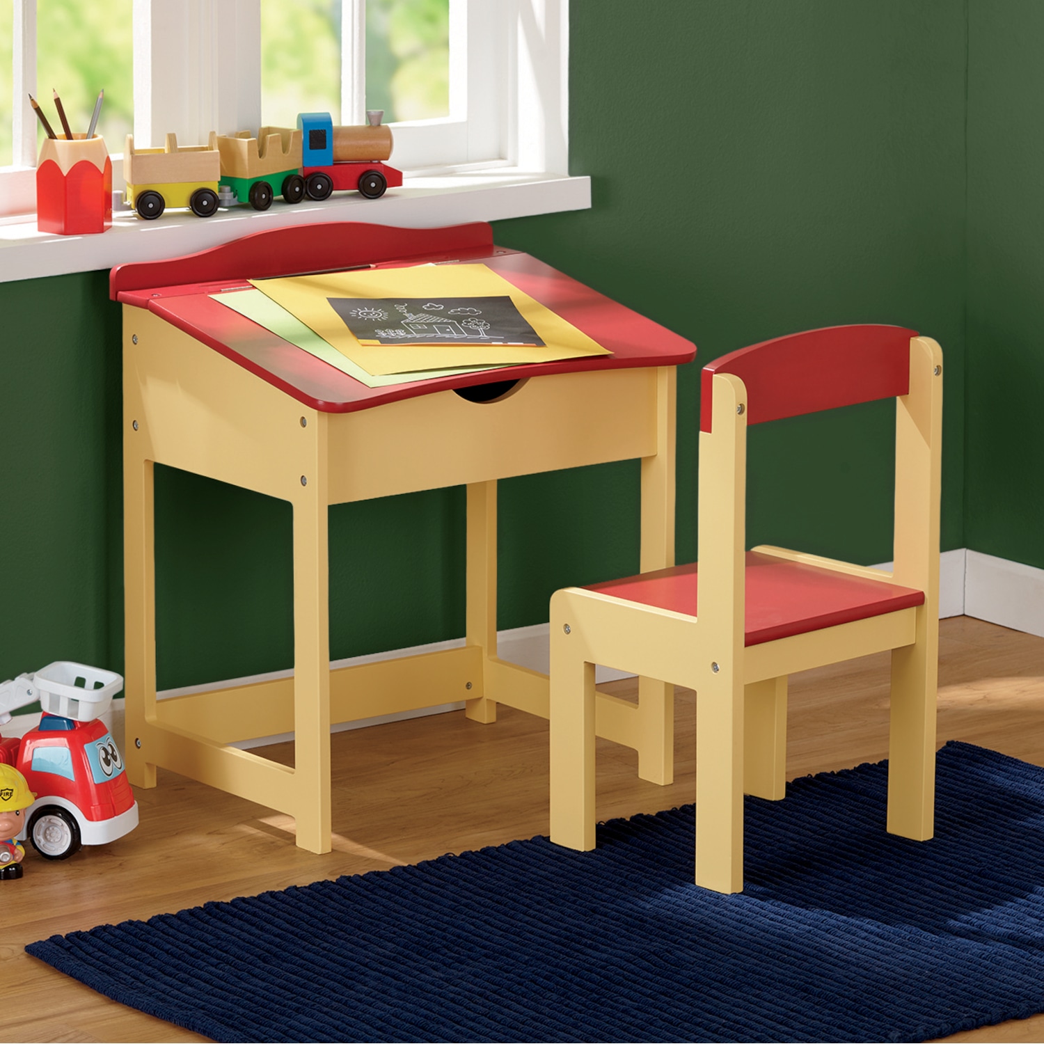 Child's Desk And Chair : Childrens White Desk And Chair Set Amazon Co