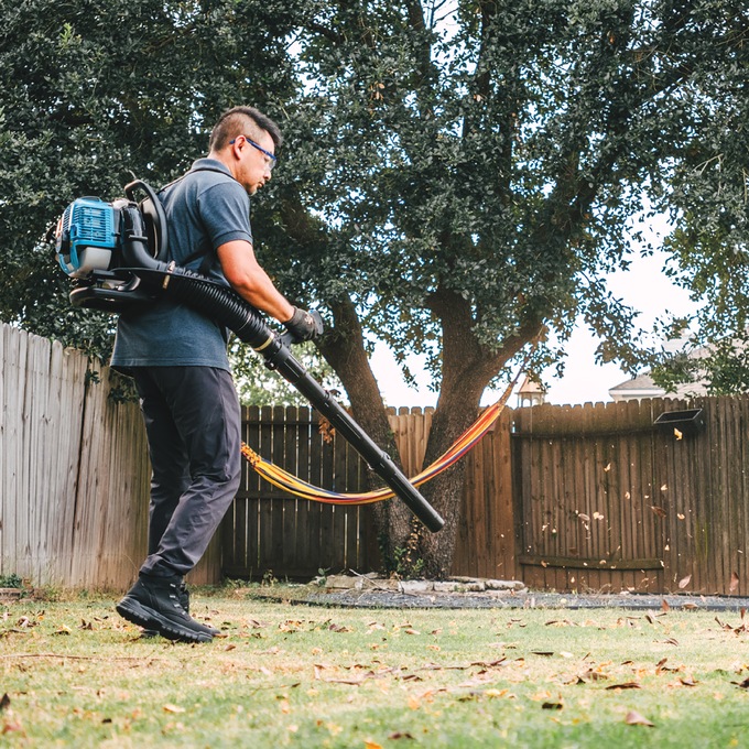 Pulsar 2-Stroke Ergonomic Backpack Leaf Blower, Blue, large