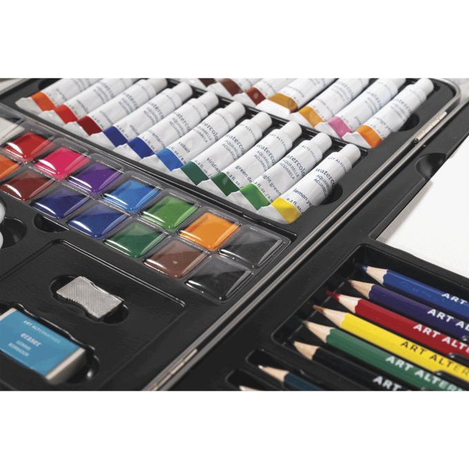 Art Alternatives 62-Piece Watercolor Art Set, , large