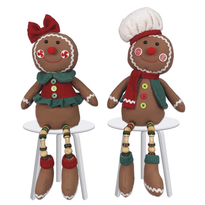 Gingerbread Boy or Girl Shelf Sitter, , large