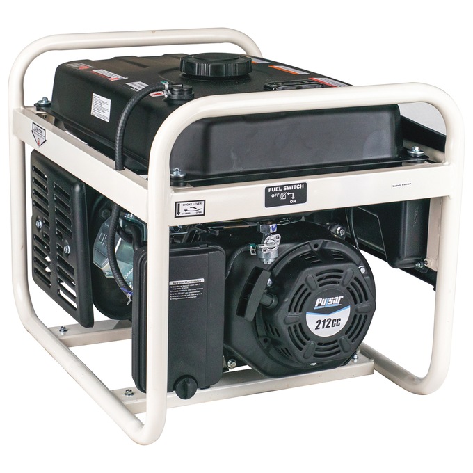 Pulsar 3250W/2500W Gas Generator, Black, large
