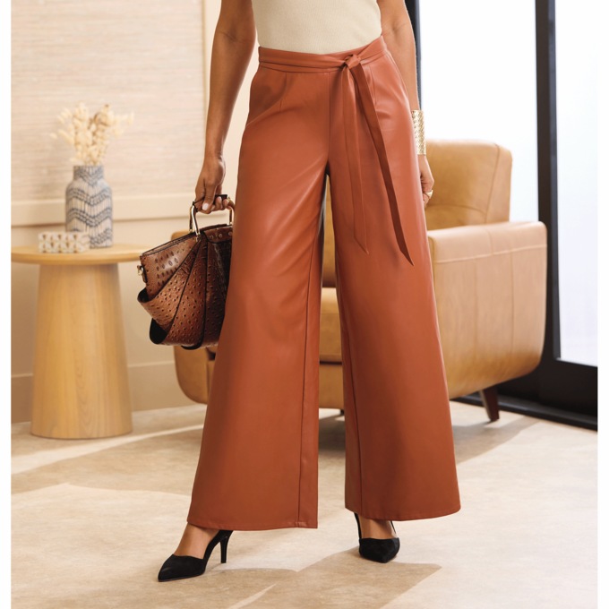 Jaylea Faux-Leather Pant, , large
