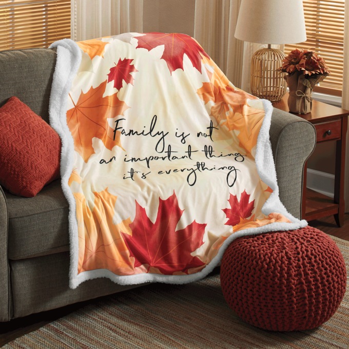 Novelty Sherpa Reversible Throw, , large