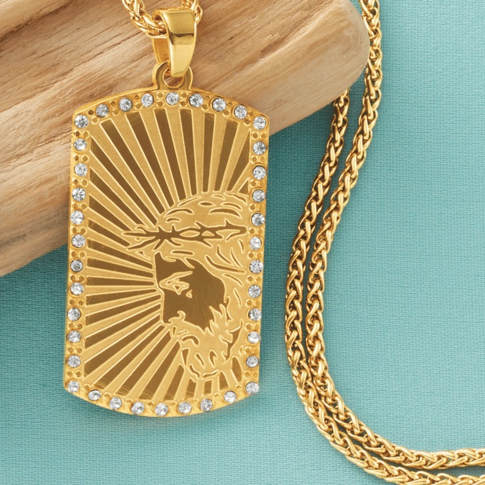 Religious Dog Tag Pendant, , large